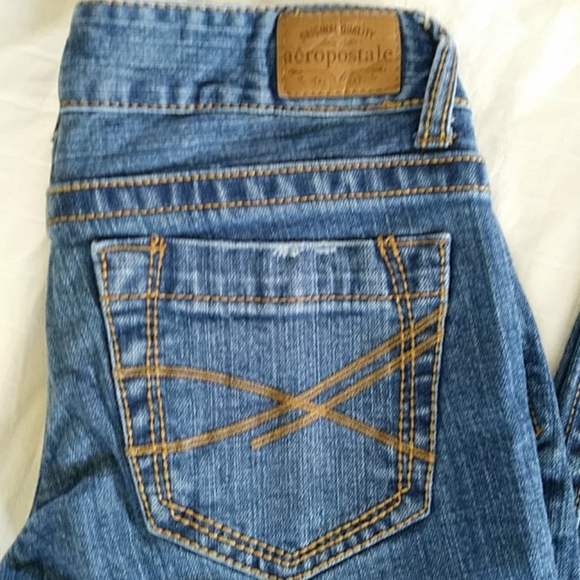 Aeropostale Bayla Skinny Distressed Jeans 3/4 J - Picture 6 of 15